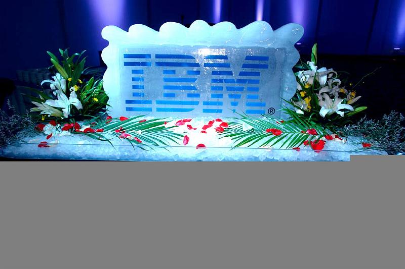 Gala Dinner IBM Logo on Ice